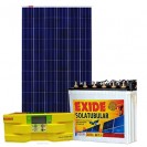 Exide Solar Combo Inverter 1100 + 6LMS100L Battery + 160 Watts Panel